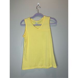 Columbia Yellow Omni Shade Active Tank Top Size Medium